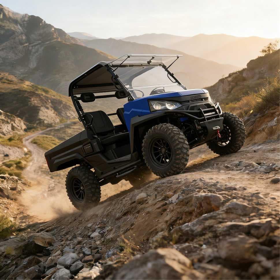 73.6V 150Ah 4WD كهربائي UTV PKE بدون مفتاح EPS لصيد المزرعة