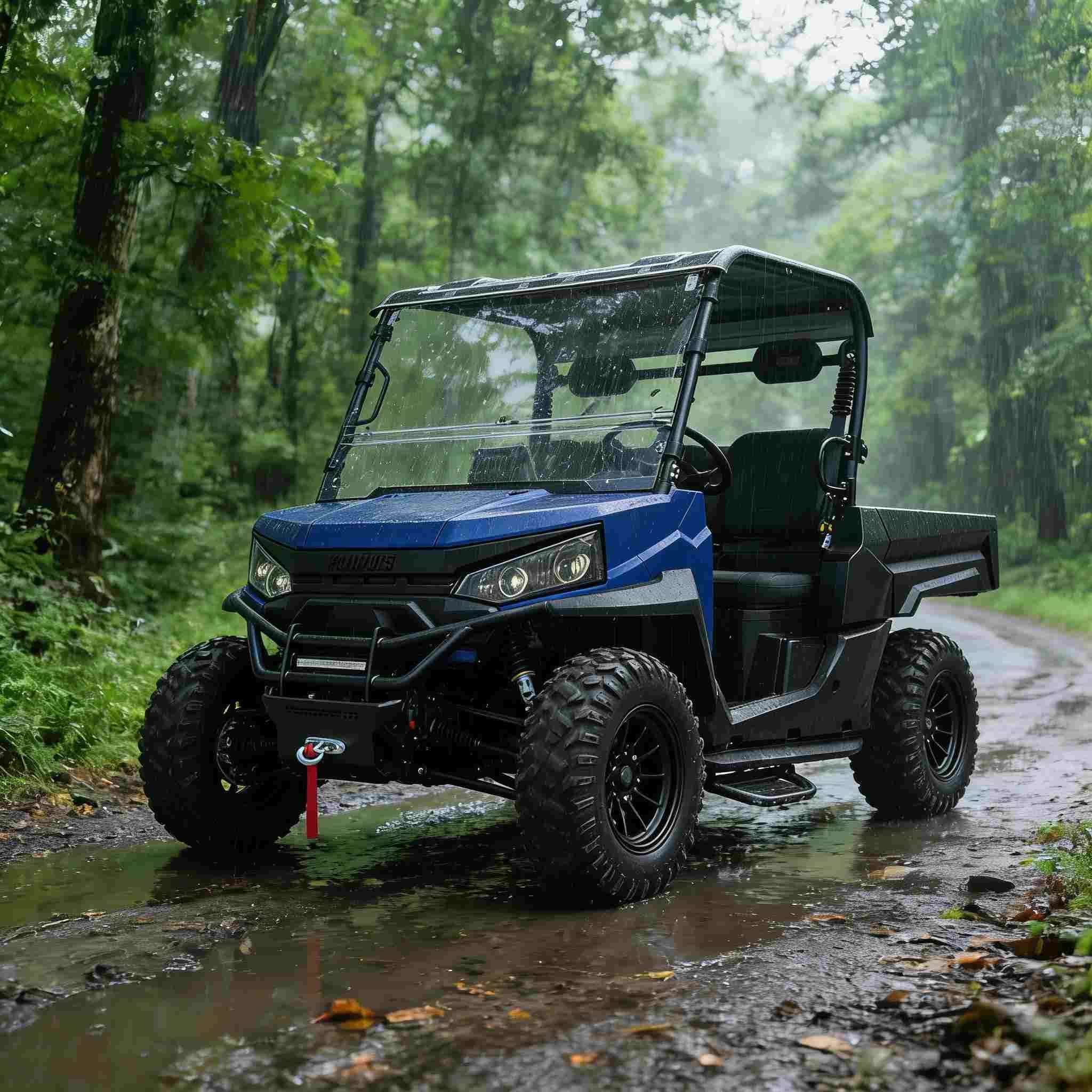 UTV 4WD كهربائي للصيد بقوة 20 كيلو وات وقطر 1000 كجم